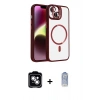 MARSİLYAN™- iPhone 14 Kılıf Yadigar Asil Koleksiyonu - Siyah Joko Magic 5D Cam + PVD Metal Kamera Lens - GS