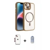 MARSİLYAN™- iPhone 14 Kılıf Yadigar Asil Koleksiyonu - Siyah Joko Magic 5D Cam + Shine Kamera Lens - KI