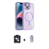 MARSİLYAN™- iPhone 14 Kılıf Yadigar Asil Koleksiyonu - Siyah Joko Magic 5D Cam + Siyah PVD Metal Kamera Lens