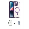 MARSİLYAN™- iPhone 14 Kılıf Yadigar Asil Koleksiyonu - Siyah Joko Magic 5D Cam + Shine Kamera Lens - YL