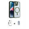 MARSİLYAN™- iPhone 14 Kılıf Yadigar Asil Koleksiyonu - Siyah Joko Magic 5D Cam + Shine Kamera Lens - YL
