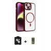 MARSİLYAN™- iPhone 14 Kılıf Yadigar Asil Koleksiyonu - Siyah Joko Magic 5D Hayalet Cam + PVD Metal Kamera Lens - GS