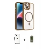 MARSİLYAN™- iPhone 14 Kılıf Yadigar Asil Koleksiyonu - Siyah Joko Magic 5D Hayalet Cam + Shine Kamera Lens - GS