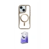 MARSİLYAN™- iPhone 14 Kılıf Yadigar Klasik Özel Seri - Siyah Bilvis 5in1 5D Magic Hayalet Cam Ekran Koruyucu