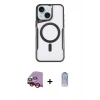 MARSİLYAN™- iPhone 14 Kılıf Yadigar Klasik Özel Seri - Siyah Joko Magic 5D Cam + Raze Metal Kamera Lens - KI