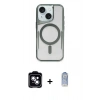 MARSİLYAN™- iPhone 14 Kılıf Yadigar Klasik Özel Seri - Siyah Joko Magic 5D Cam + PVD Metal Kamera Lens - MI