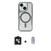 MARSİLYAN™- iPhone 14 Kılıf Yadigar Klasik Özel Seri - Siyah Joko Magic 5D Cam + PVD Metal Kamera Lens - YL