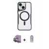 MARSİLYAN™- iPhone 14 Kılıf Yadigar Klasik Özel Seri - Siyah Joko Magic 5D Cam + Raze Metal Kamera Lens - GS