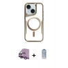 MARSİLYAN™- iPhone 14 Kılıf Yadigar Klasik Özel Seri - Siyah Joko Magic 5D Cam + Raze Metal Kamera Lens - MR