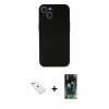 MARSİLYAN™- iPhone 14 Kılıf Yadigar Yansıma Serisi - Şeffaf 360 Full Body Arka Koruyucu + Diamond Kamera Lens - SABE