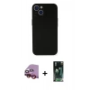 MARSİLYAN™- iPhone 14 Kılıf Yadigar Yansıma Serisi - Şeffaf 360 Full Body Arka Koruyucu + Raze Metal Kamera Lens - KI