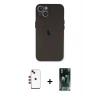 MARSİLYAN™- iPhone 14 Kılıf Yadigar Yansıma Serisi - Şeffaf 360 Full Body Arka Koruyucu + Shine Kamera Lens - KI