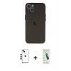 MARSİLYAN™- iPhone 14 Kılıf Yadigar Yansıma Serisi - Şeffaf Pasifik Cam Ekran Koruyucu + Shine Kamera Lens - YL