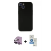 MARSİLYAN™- iPhone 14 Kılıf Yadigar Yansıma Serisi - Şeffaf Royal Nano Ekran Koruyucu + Raze Metal Kamera Lens - MR