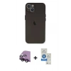 MARSİLYAN™- iPhone 14 Kılıf Yadigar Yansıma Serisi - Şeffaf Royal Nano Ekran Koruyucu + Raze Metal Kamera Lens - SH