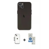 MARSİLYAN™- iPhone 14 Kılıf Yadigar Yansıma Serisi - Şeffaf Royal Nano Ekran Koruyucu + Shine Kamera Lens - GI