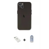 MARSİLYAN™- iPhone 14 Kılıf Yadigar Yansıma Serisi - Siyah Joko Magic 5D Cam + Diamond Kamera Lens - YL