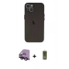 MARSİLYAN™- iPhone 14 Kılıf Yadigar Yansıma Serisi - Siyah Joko Magic 5D Hayalet Cam + Raze Metal Kamera Lens - SH