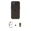 MARSİLYAN™- iPhone 14 Kılıf Yadigar Yansıma Serisi - Siyah Joko Magic 5D Hayalet Cam + Shine Kamera Lens - KI