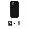 MARSİLYAN™- iPhone 14 Kılıf Yadigar Yansıma Serisi - Siyah Joko Magic 5D Hayalet Cam + PVD Metal Kamera Lens - YL