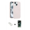 MARSİLYAN™- iPhone 14 Kılıf Yankı Form Serisi - Şeffaf 360 Full Body Arka Koruyucu + Diamond Kamera Lens - YL