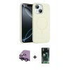 MARSİLYAN™- iPhone 14 Kılıf Yankı Form Serisi - Şeffaf 360 Full Body Arka Koruyucu + Raze Metal Kamera Lens - SH