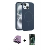 MARSİLYAN™- iPhone 14 Kılıf Yankı Form Serisi - Şeffaf 360 Full Body Arka Koruyucu + Raze Metal Kamera Lens - SH