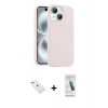 MARSİLYAN™- iPhone 14 Kılıf Yankı Form Serisi - Şeffaf Pasifik Cam Ekran Koruyucu + Diamond Kamera Lens - SABE