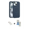 MARSİLYAN™- iPhone 14 Kılıf Yankı Form Serisi - Şeffaf Royal Nano Ekran Koruyucu + Diamond Kamera Lens - KI