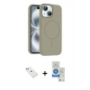 MARSİLYAN™- iPhone 14 Kılıf Yankı Form Serisi - Şeffaf Royal Nano Ekran Koruyucu + Diamond Kamera Lens - KI