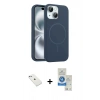 MARSİLYAN™- iPhone 14 Kılıf Yankı Form Serisi - Şeffaf Royal Nano Ekran Koruyucu + Diamond Kamera Lens - SABE