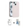 MARSİLYAN™- iPhone 14 Kılıf Yankı Form Serisi - Şeffaf Royal Nano Ekran Koruyucu + Shine Kamera Lens - GI