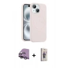 MARSİLYAN™- iPhone 14 Kılıf Yankı Form Serisi - Siyah Bilvis 3D Cam Ekran Koruyucu + Raze Metal Kamera Lens - GS