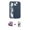 MARSİLYAN™- iPhone 14 Kılıf Yankı Form Serisi - Siyah Bilvis 3D Mat Cam Ekran Koruyucu + Raze Metal Kamera Lens - KI
