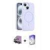 MARSİLYAN™- iPhone 14 Kılıf Yankı Form Serisi - Siyah Bilvis 5in1 3D Magic Cam Ekran Koruyucu + Raze Metal Kamera Lens - SH