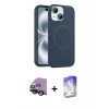 MARSİLYAN™- iPhone 14 Kılıf Yankı Form Serisi - Siyah Bilvis 5in1 3D Magic Cam Ekran Koruyucu + Raze Metal Kamera Lens - SH