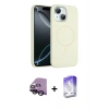MARSİLYAN™- iPhone 14 Kılıf Yankı Form Serisi - Siyah Bilvis 5in1 3D Magic Cam Ekran Koruyucu + Raze Metal Kamera Lens - SH