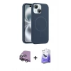 MARSİLYAN™- iPhone 14 Kılıf Yankı Form Serisi - Siyah Bilvis 5in1 5D Magic Hayalet Cam Ekran Koruyucu + Raze Metal Kamera Lens - GS