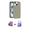 MARSİLYAN™- iPhone 14 Kılıf Yankı Form Serisi - Siyah Bilvis 5in1 5D Magic Hayalet Cam Ekran Koruyucu + Raze Metal Kamera Lens - GS