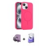 MARSİLYAN™- iPhone 14 Kılıf Yankı Form Serisi - Siyah Bilvis 5in1 5D Magic Hayalet Cam Ekran Koruyucu + Raze Metal Kamera Lens - SH