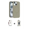 MARSİLYAN™- iPhone 14 Kılıf Yankı Form Serisi - Siyah Bilvis Hayalet Cam Ekran Koruyucu + Shine Kamera Lens - KI