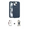 MARSİLYAN™- iPhone 14 Kılıf Yankı Form Serisi - Siyah Bilvis Hayalet Cam Ekran Koruyucu + Shine Kamera Lens - KI