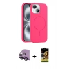 MARSİLYAN™- iPhone 14 Kılıf Yankı Form Serisi - Siyah Buffer Cam Ekran Koruyucu + Raze Metal Kamera Lens - SH