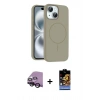 MARSİLYAN™- iPhone 14 Kılıf Yankı Form Serisi - Siyah Buffer Hayalet Cam Ekran Koruyucu + Raze Metal Kamera Lens - SH