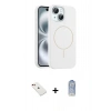 MARSİLYAN™- iPhone 14 Kılıf Yankı Form Serisi - Siyah Joko Magic 5D Cam + Diamond Kamera Lens - KI