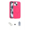 MARSİLYAN™- iPhone 14 Kılıf Yankı Form Serisi - Siyah Joko Magic 5D Cam + Diamond Kamera Lens - PE