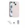 MARSİLYAN™- iPhone 14 Kılıf Yankı Form Serisi - Siyah Joko Magic 5D Cam + Diamond Kamera Lens - PE
