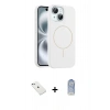 MARSİLYAN™- iPhone 14 Kılıf Yankı Form Serisi - Siyah Joko Magic 5D Cam + Diamond Kamera Lens - SABE