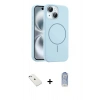 MARSİLYAN™- iPhone 14 Kılıf Yankı Form Serisi - Siyah Joko Magic 5D Cam + Diamond Kamera Lens - SABE