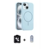 MARSİLYAN™- iPhone 14 Kılıf Yankı Form Serisi - Siyah Joko Magic 5D Cam + PVD Metal Kamera Lens - MI